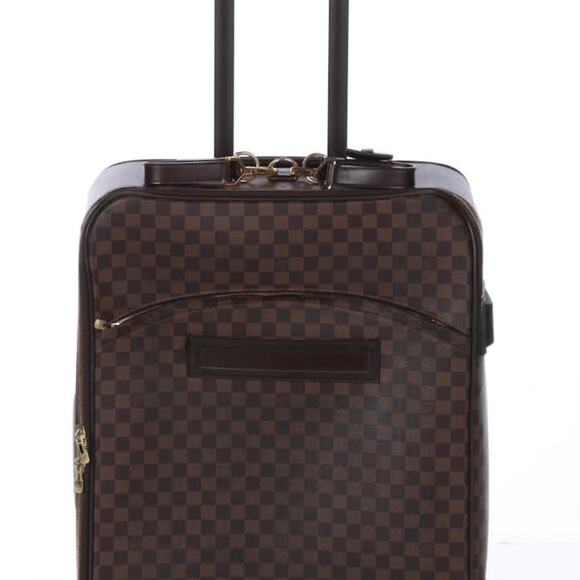Louis Vuitton Pégase 65 Wheeled Suitcase in Damier Ebene Canvas and Leather - Picture 3 of 16